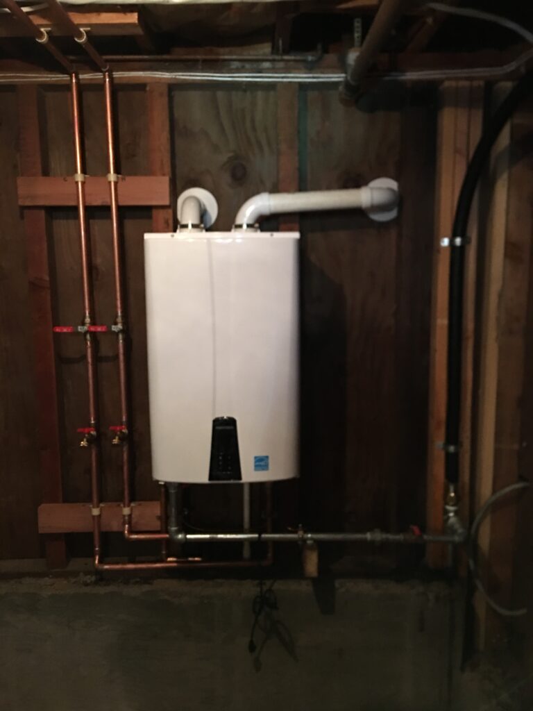 Tankless water heater Installation