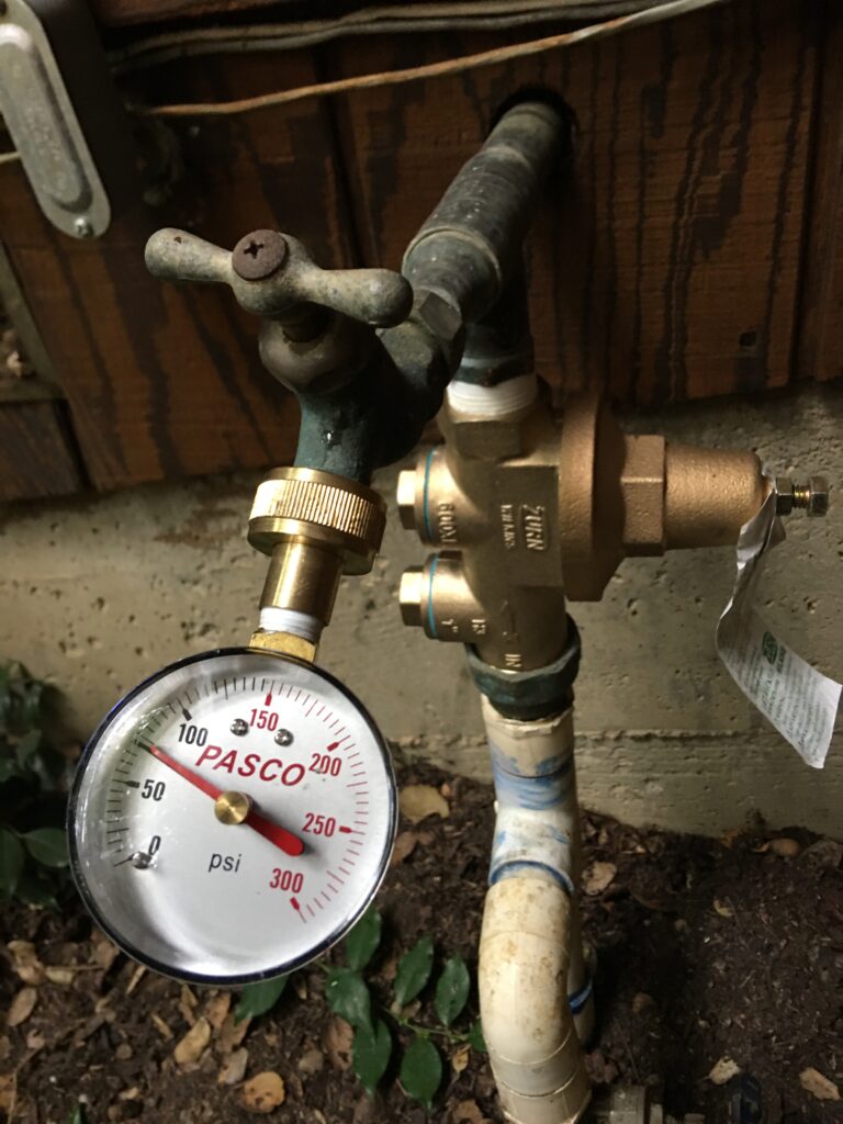 water pressure regulator valve replacement - after